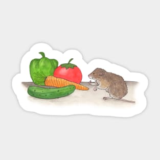 V is for Vole Sticker